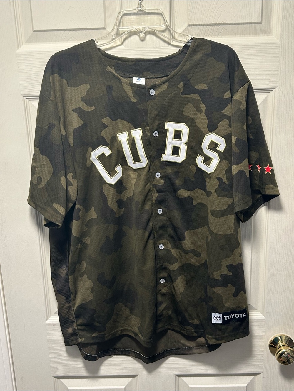 2025 MLB Chicago Cubs Armed Forces Night Camo Jersey Size XL SGA 8/5/25
